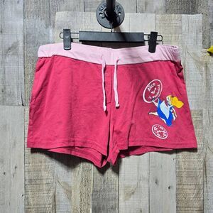 Disney Alice In Wonderland Vintage Y2K Pink Graphic Sleep Lounge Shorts